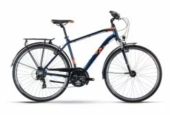 R-raymon R Raymon TourRay 1.0 Bicicleta De Trekking Shimano Tourney 7S 700 Mm Azul Naranja 2021