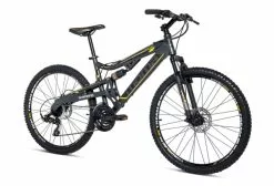 Moma Bikes Bicicleta Montaña EQX 26'Alu SHIMANO 24V Doble Freno Disco Doble Susp. (Varias Tallas)