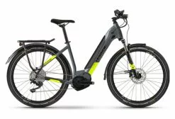 Eléctrica VTC Haibike Trekking 6 Lowstep I630Wh Shimano Deore 10V Gris / Amarillo Mate 2023